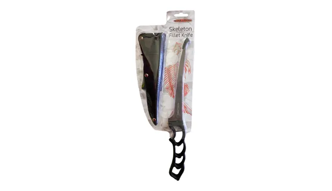 3-Pack Set: Evolution Skeleton Fillet Knives w/ Black Handle - Ships Quick!