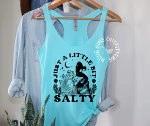 A Little Bit Salty | Women's Beach Racerback Tank Top