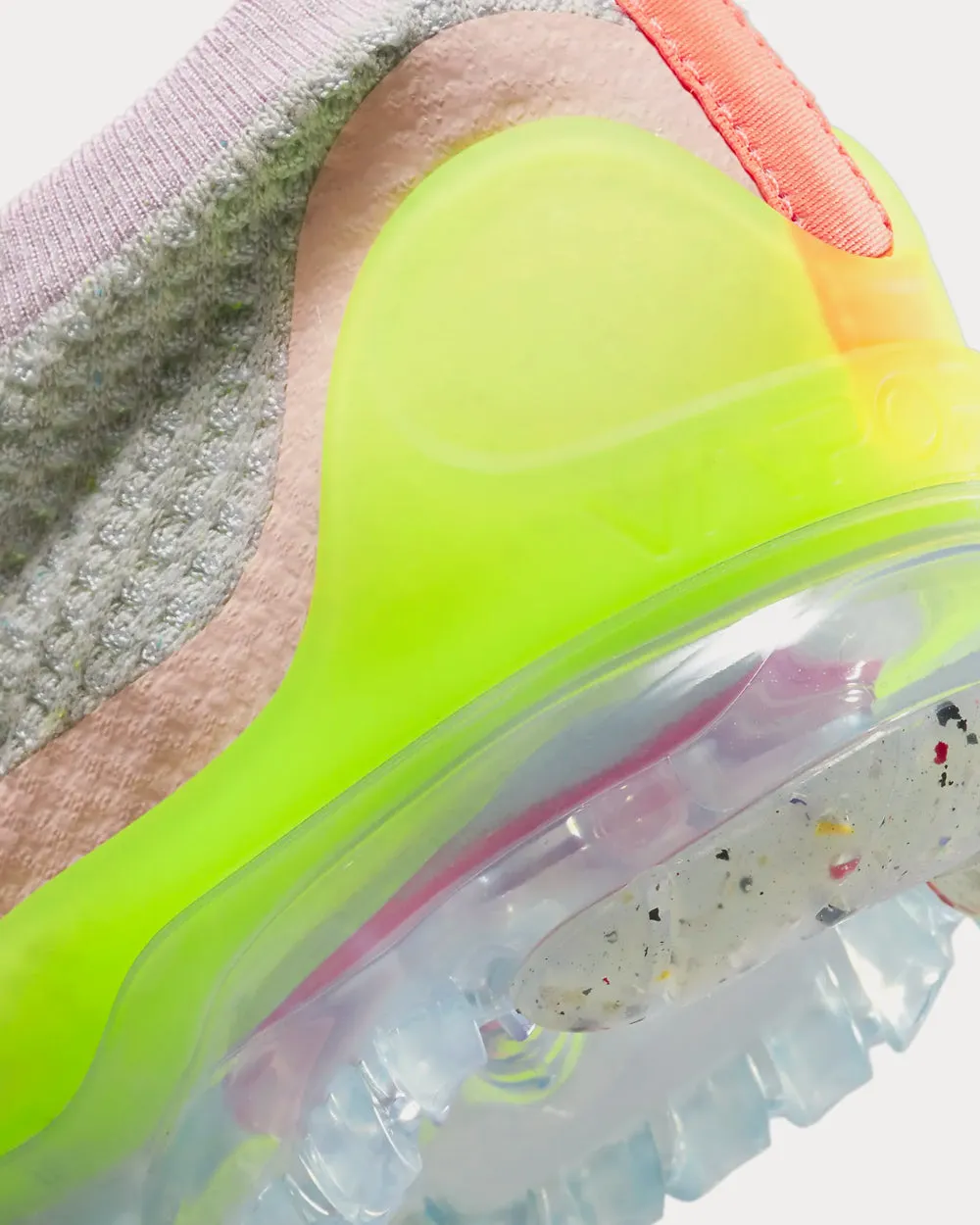 Air VaporMax 2021 FK Photon Dust / Bright Mango / Volt / Hyper Pink Low Top Sneakers