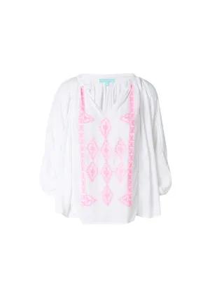 Aliya White/Pink Shirt