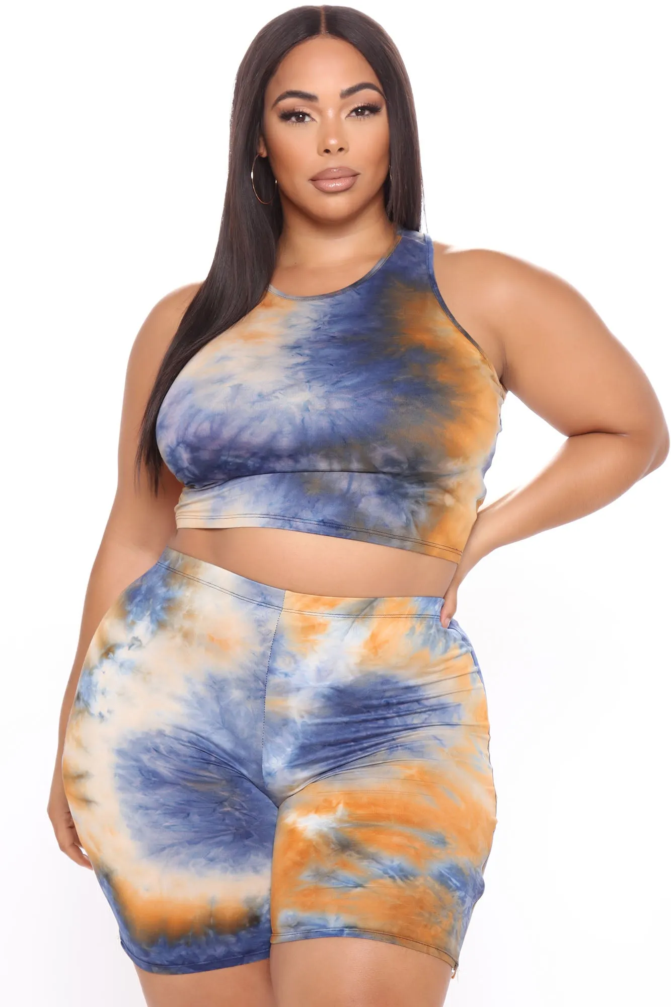 Beach Vibes Tank Set - Orange/combo