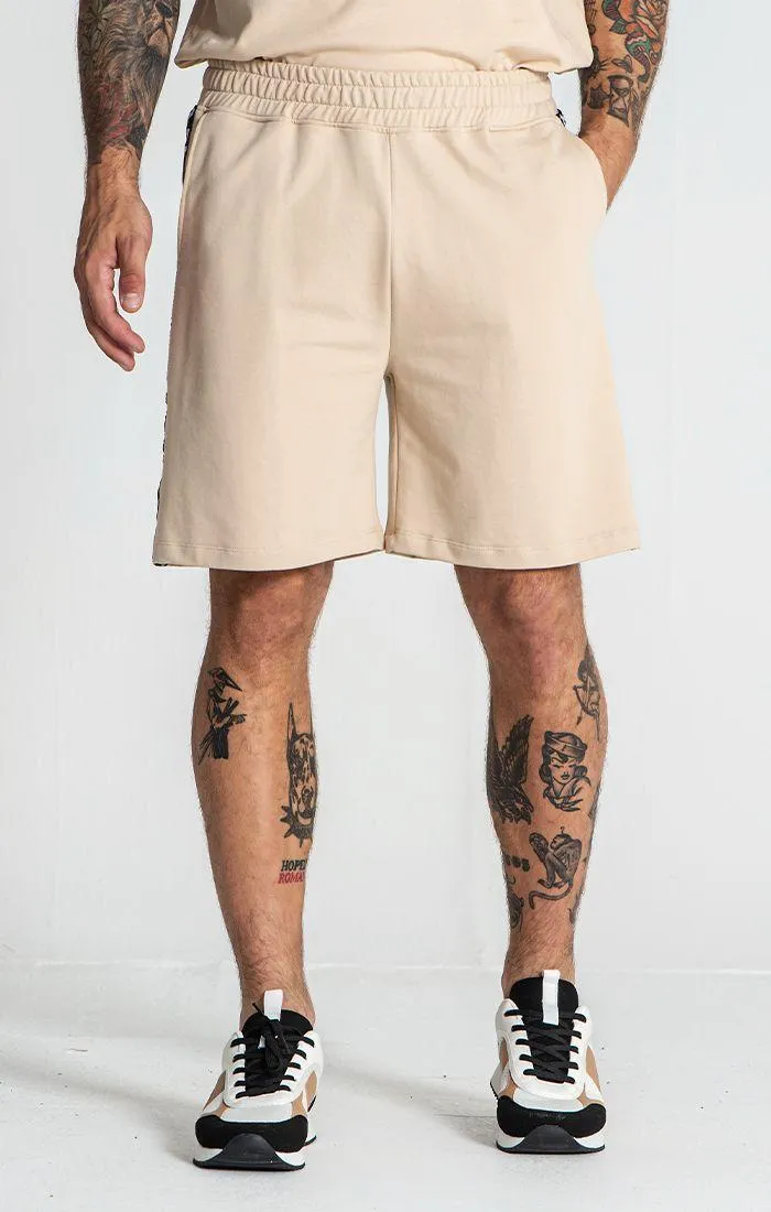 Beige Futura Shorts