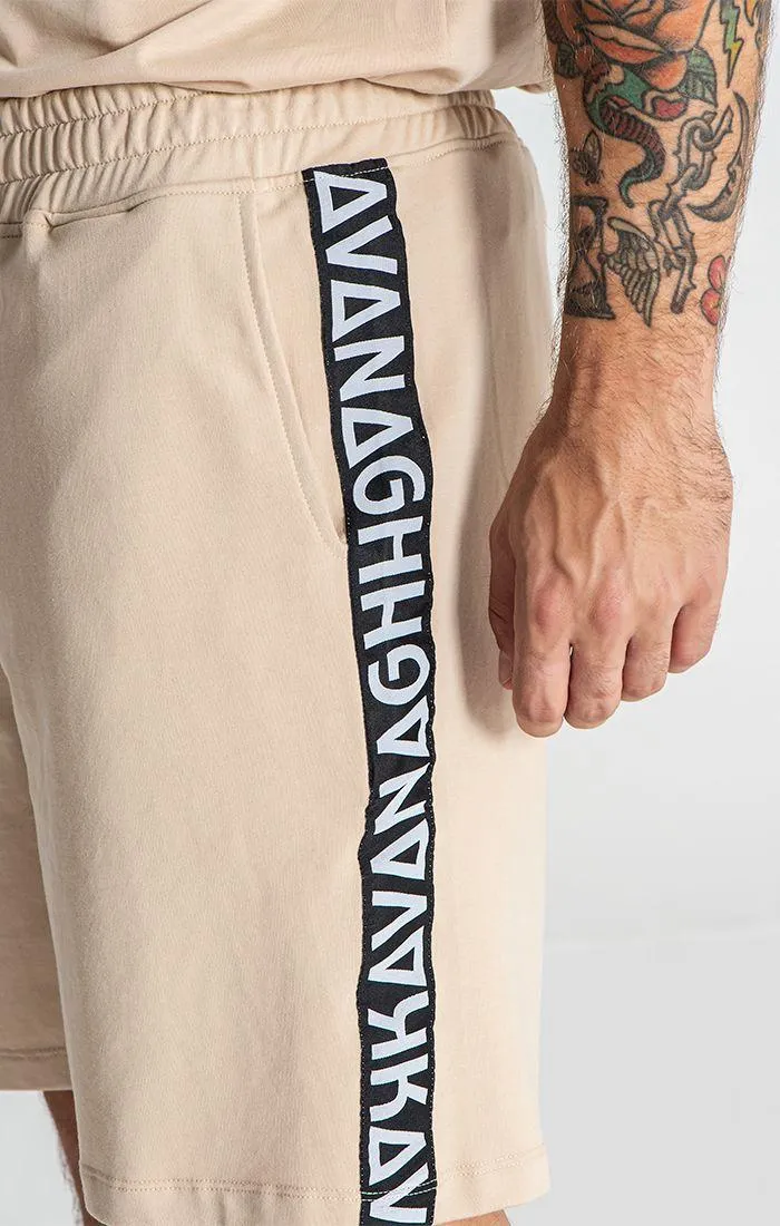 Beige Futura Shorts