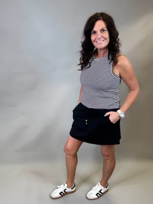 Black After Dark Skort