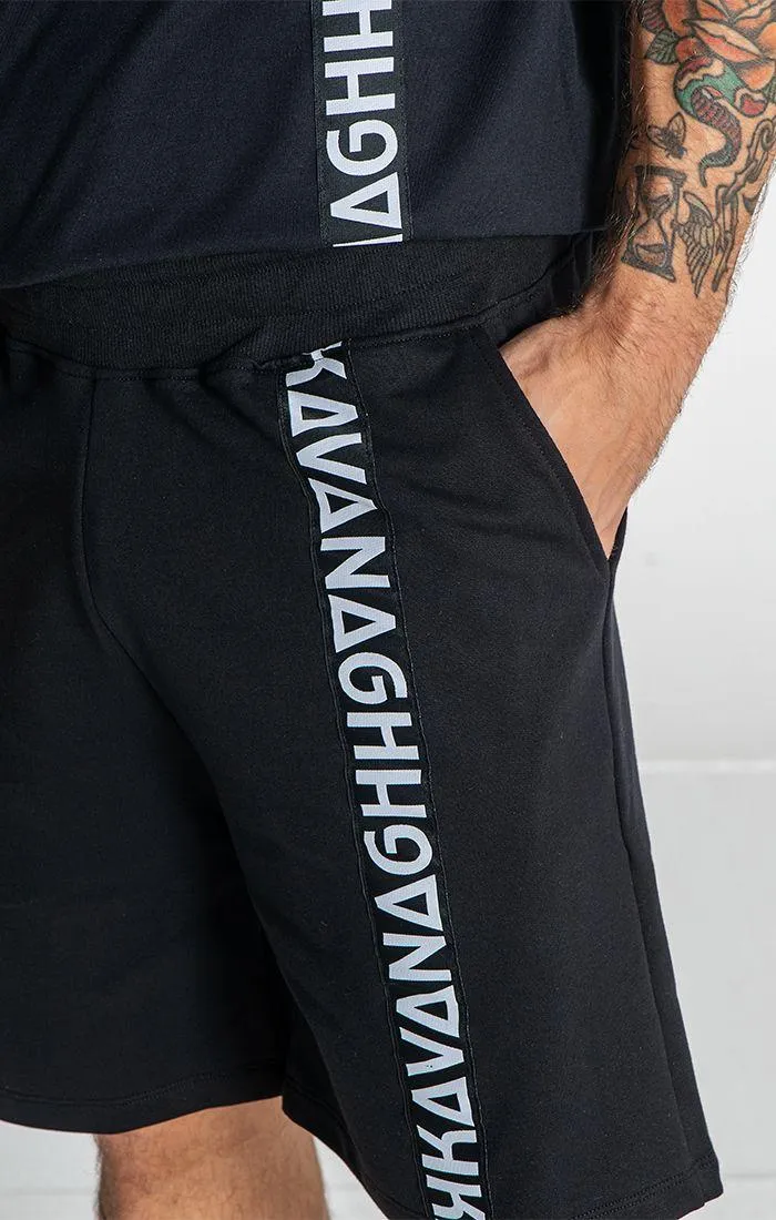 Black Futura Tape Shorts