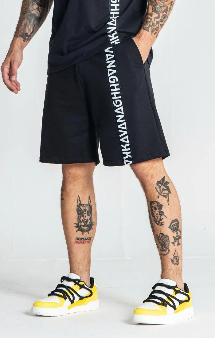 Black Futura Tape Shorts