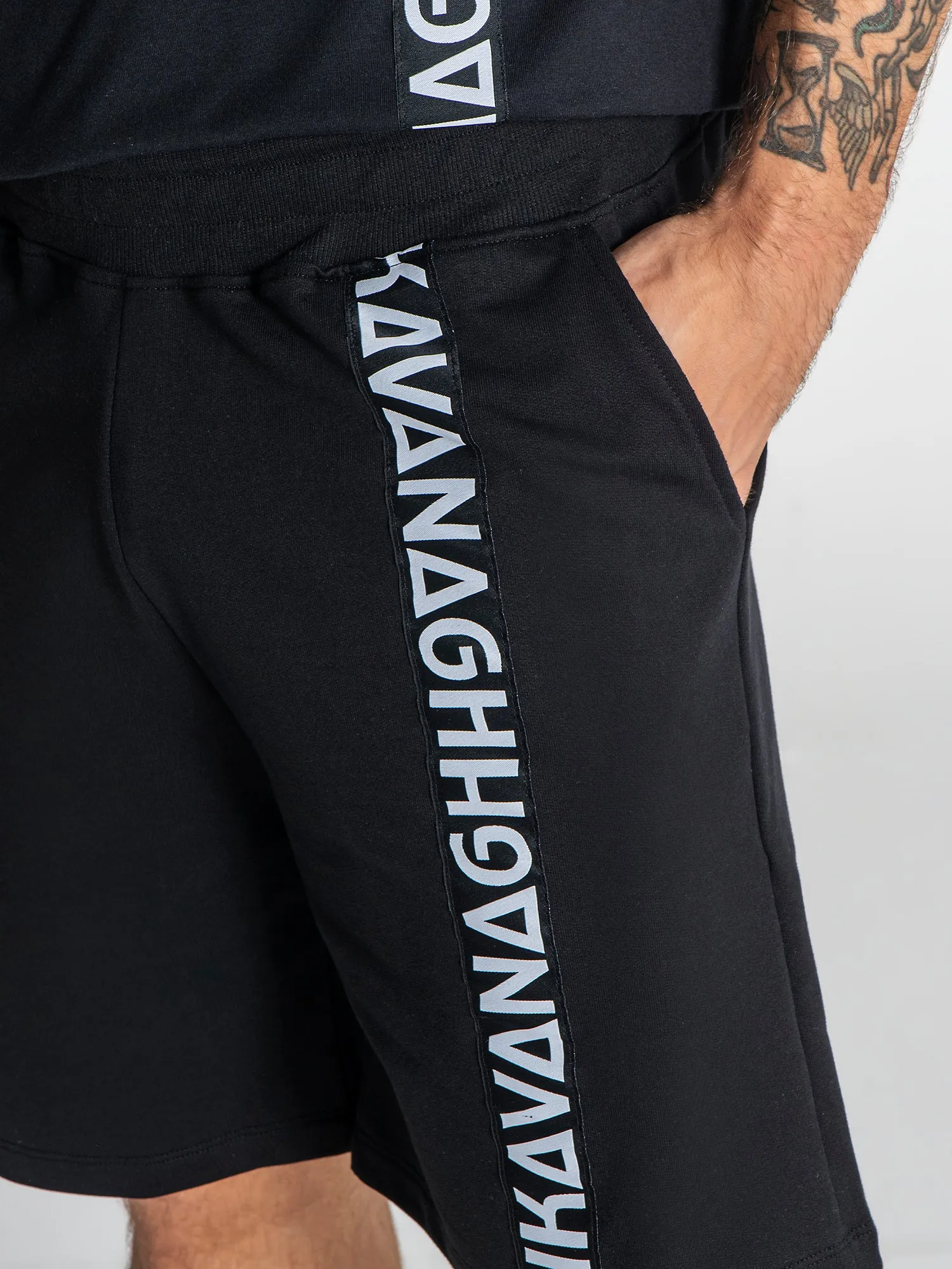 Black Futura Tape Shorts