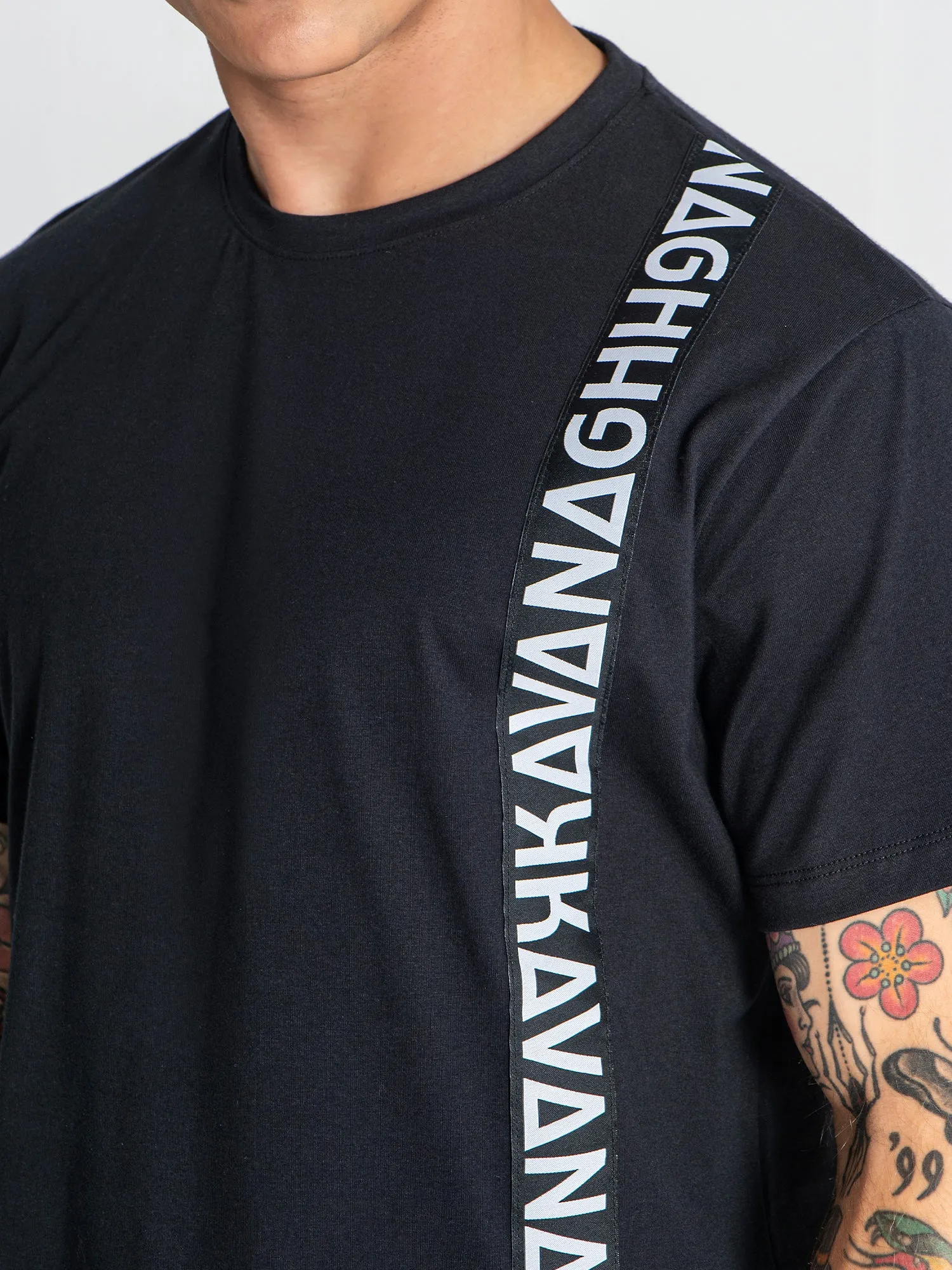 Black Futura Tape Tee
