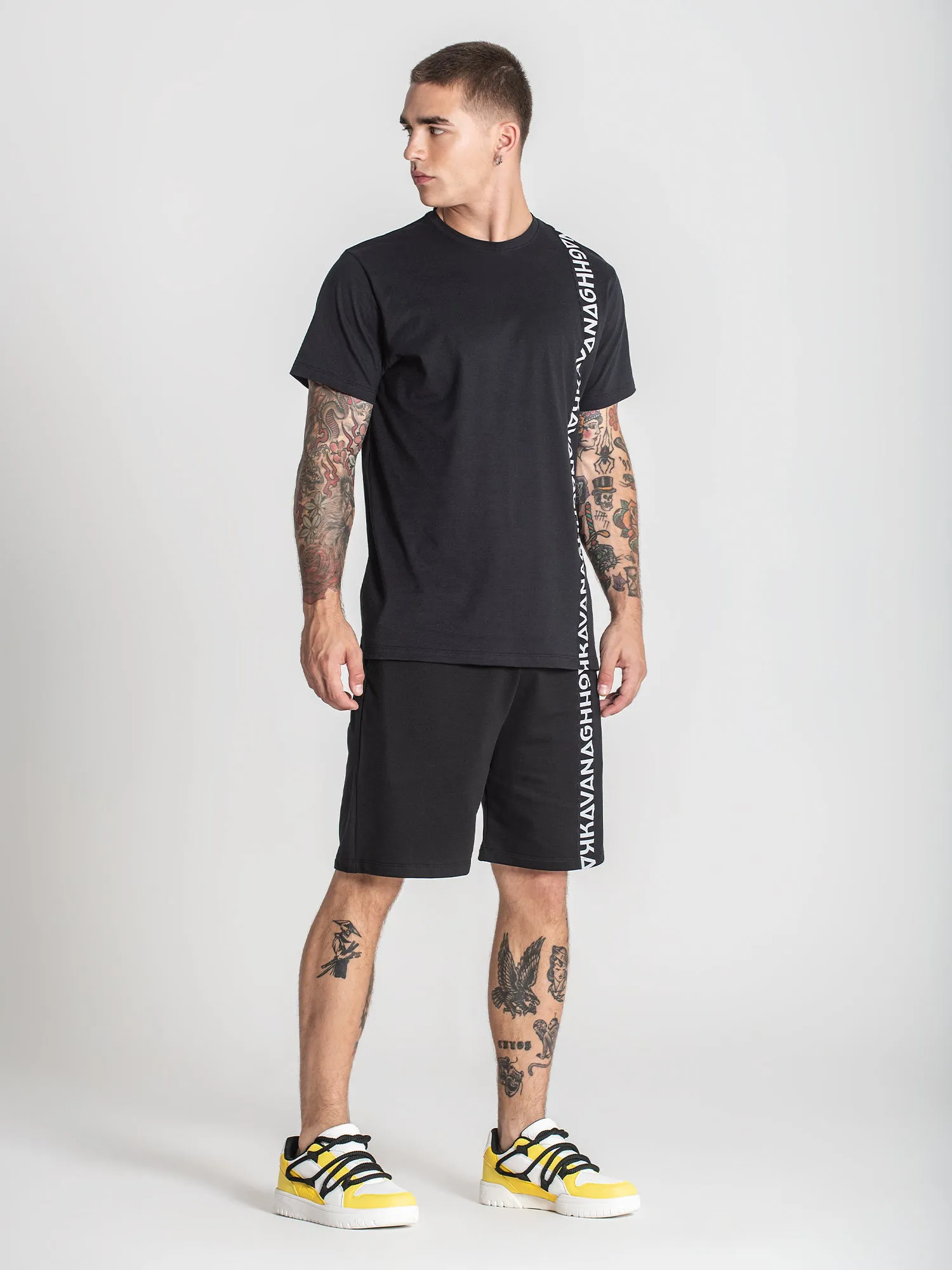 Black Futura Tape Tee