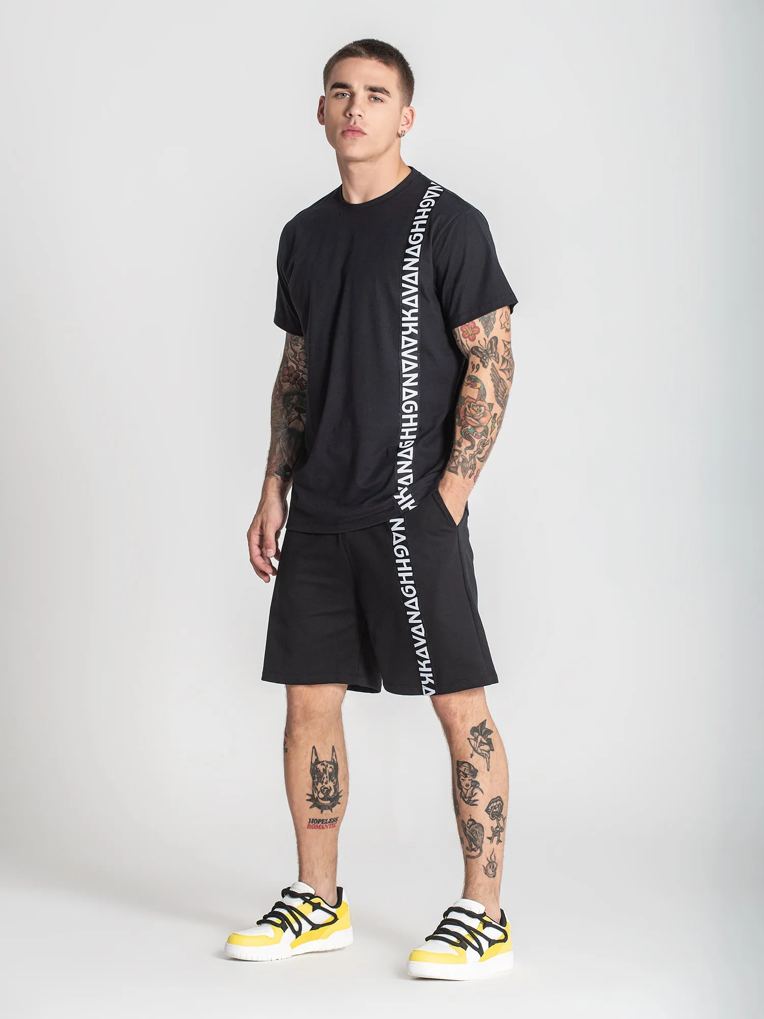 Black Futura Tape Tee