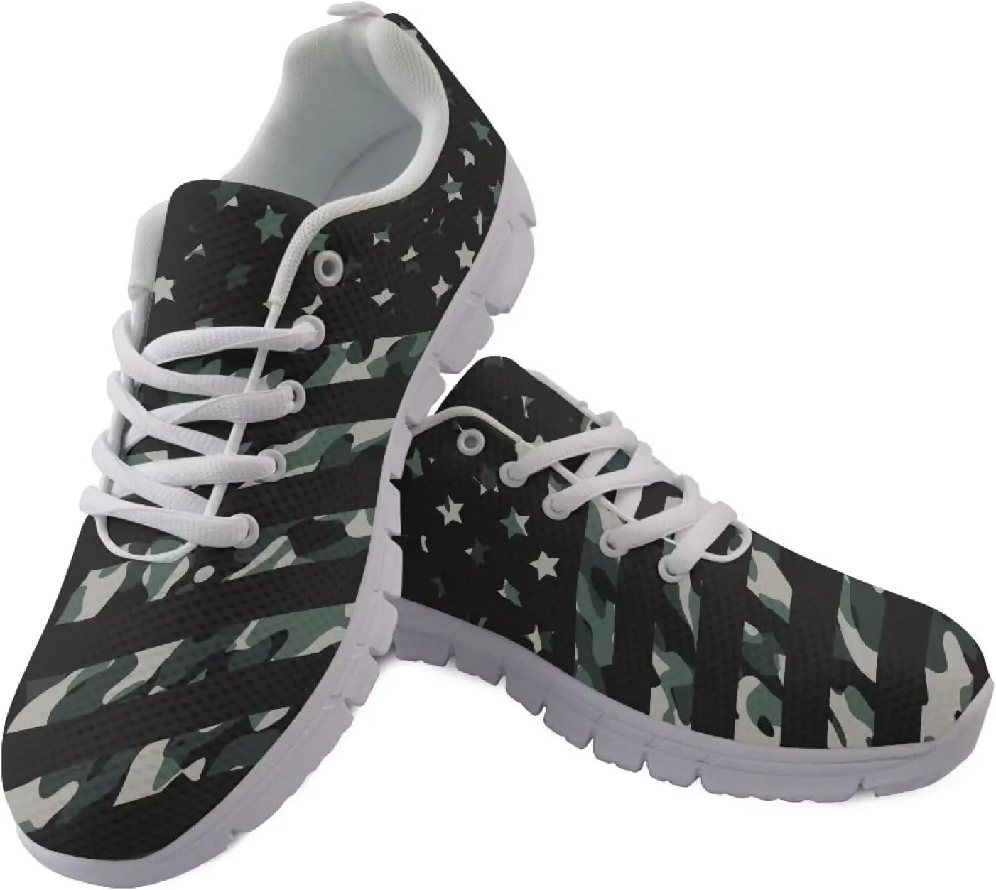 Casual Lace Up Sneakers for Women Sport Athletic Tennis Breathable Running Shoes