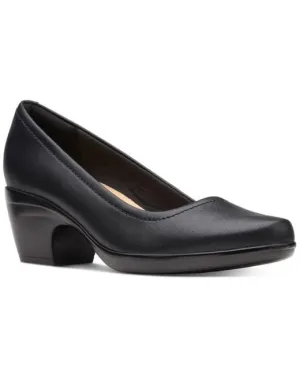 Clarks Women's Emily Belle Pumps- Black Leather