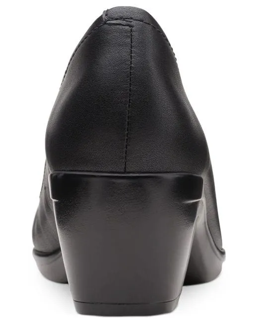 Clarks Women's Emily Belle Pumps- Black Leather