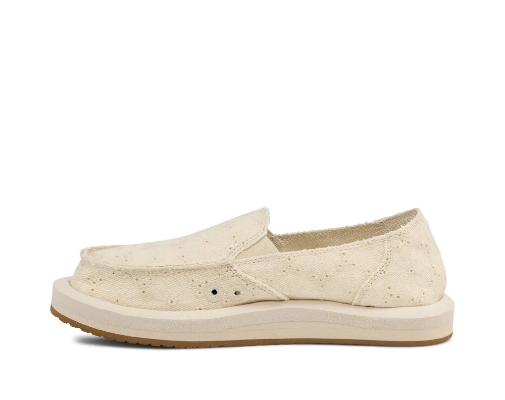 Donna ST Soft Top Daisy Lace - White