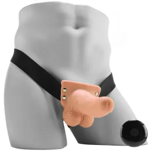 Fetish Fantasy Series 6" Hollow Rechargeable Strap On W/remote