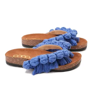 Flip-flops featuring circles - bule