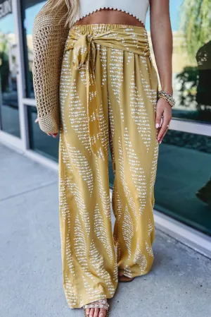 Good As Gold Front Tie Pants