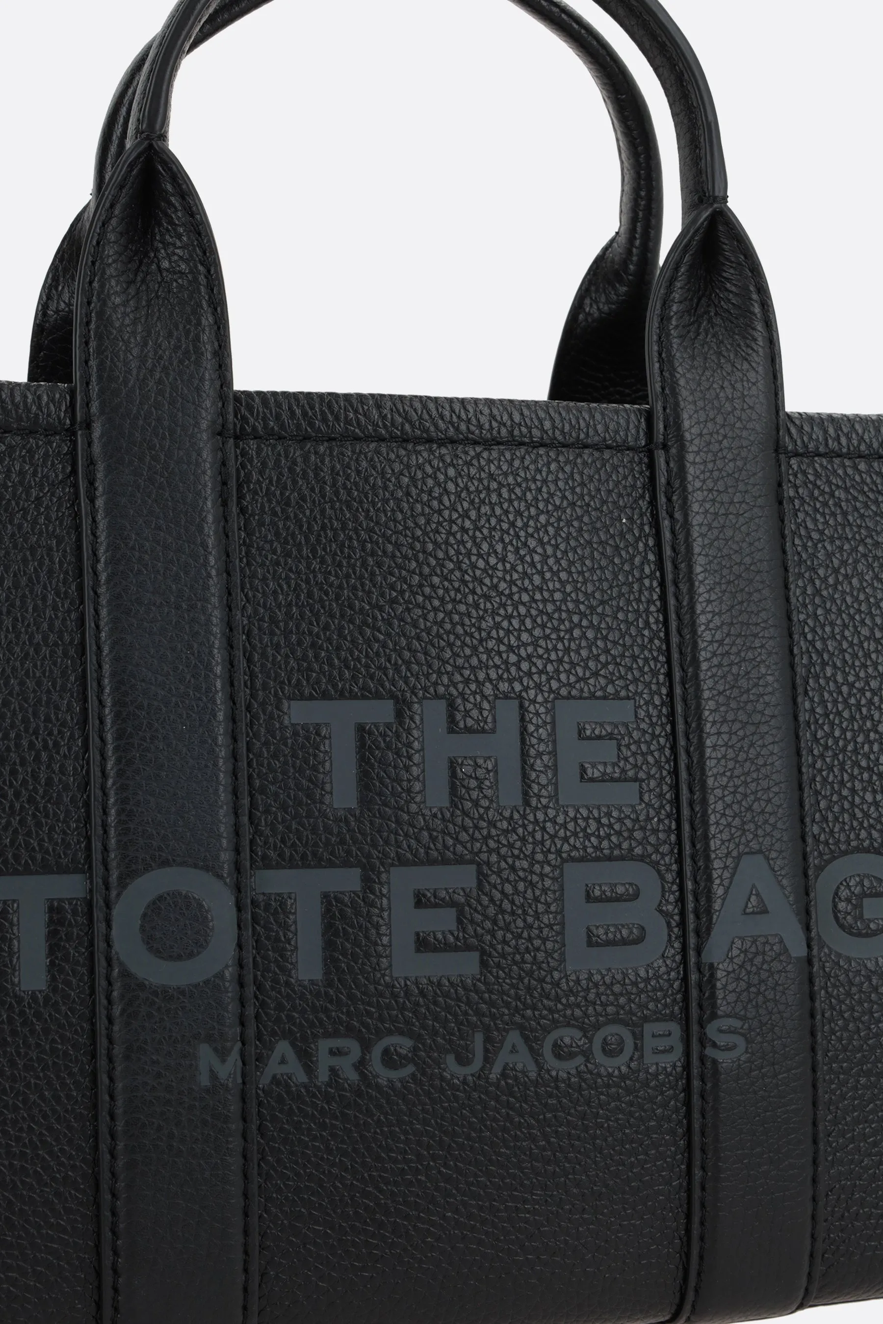 Grained Leather Mini Tote Bag