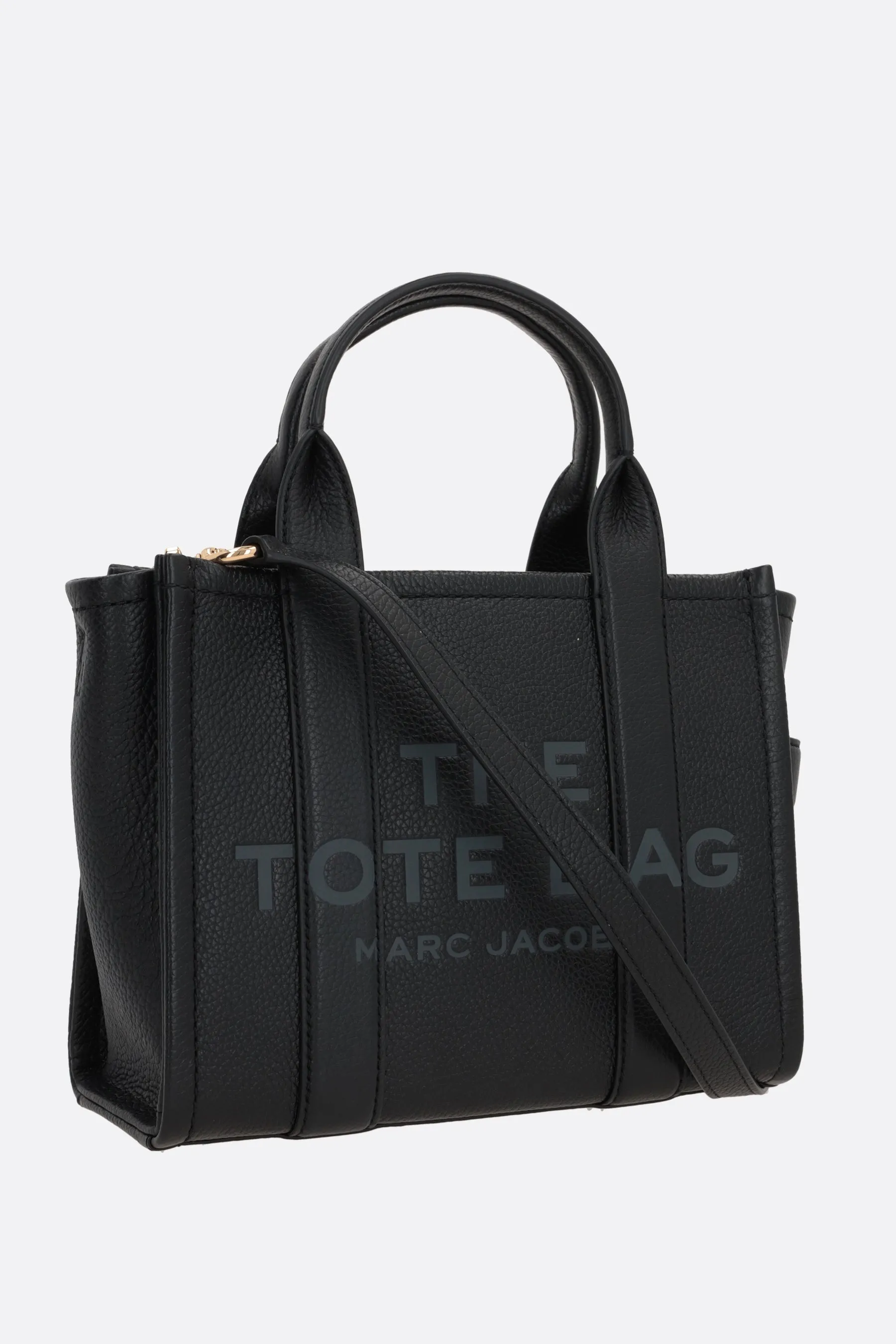 Grained Leather Mini Tote Bag
