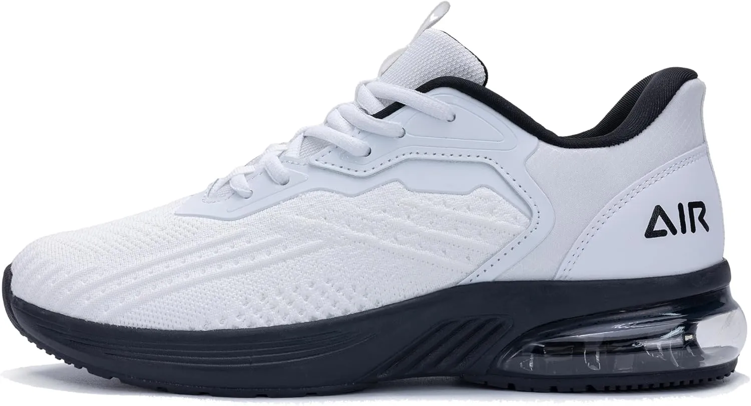 Gyeice Mens Air Running Shoes Slip on Tennis Athletic Sneakers Lightweight Walking Jogging Workout Gym Slip On Shoes Size 8-13