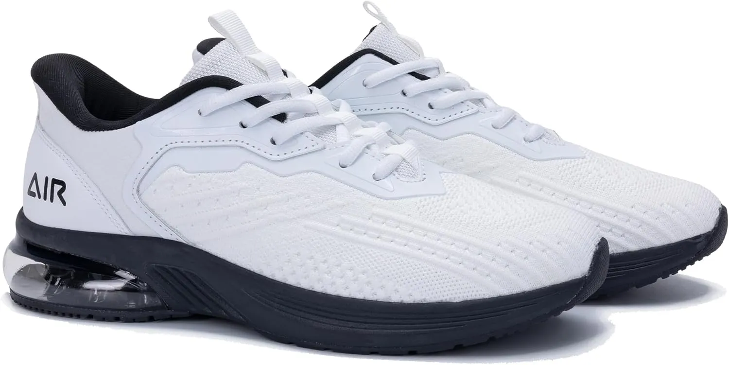 Gyeice Mens Air Running Shoes Slip on Tennis Athletic Sneakers Lightweight Walking Jogging Workout Gym Slip On Shoes Size 8-13