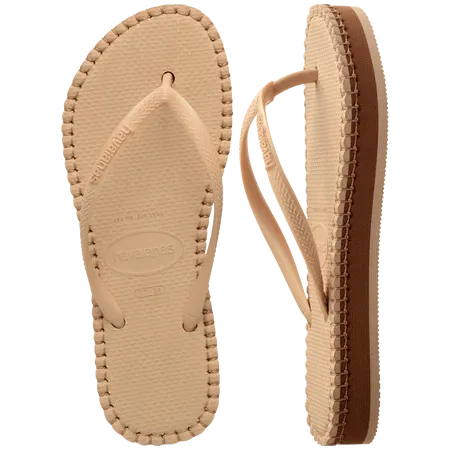 Havaianas Slim Flatform Loop Sandal Golden