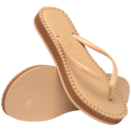 Havaianas Slim Flatform Loop Sandal Golden
