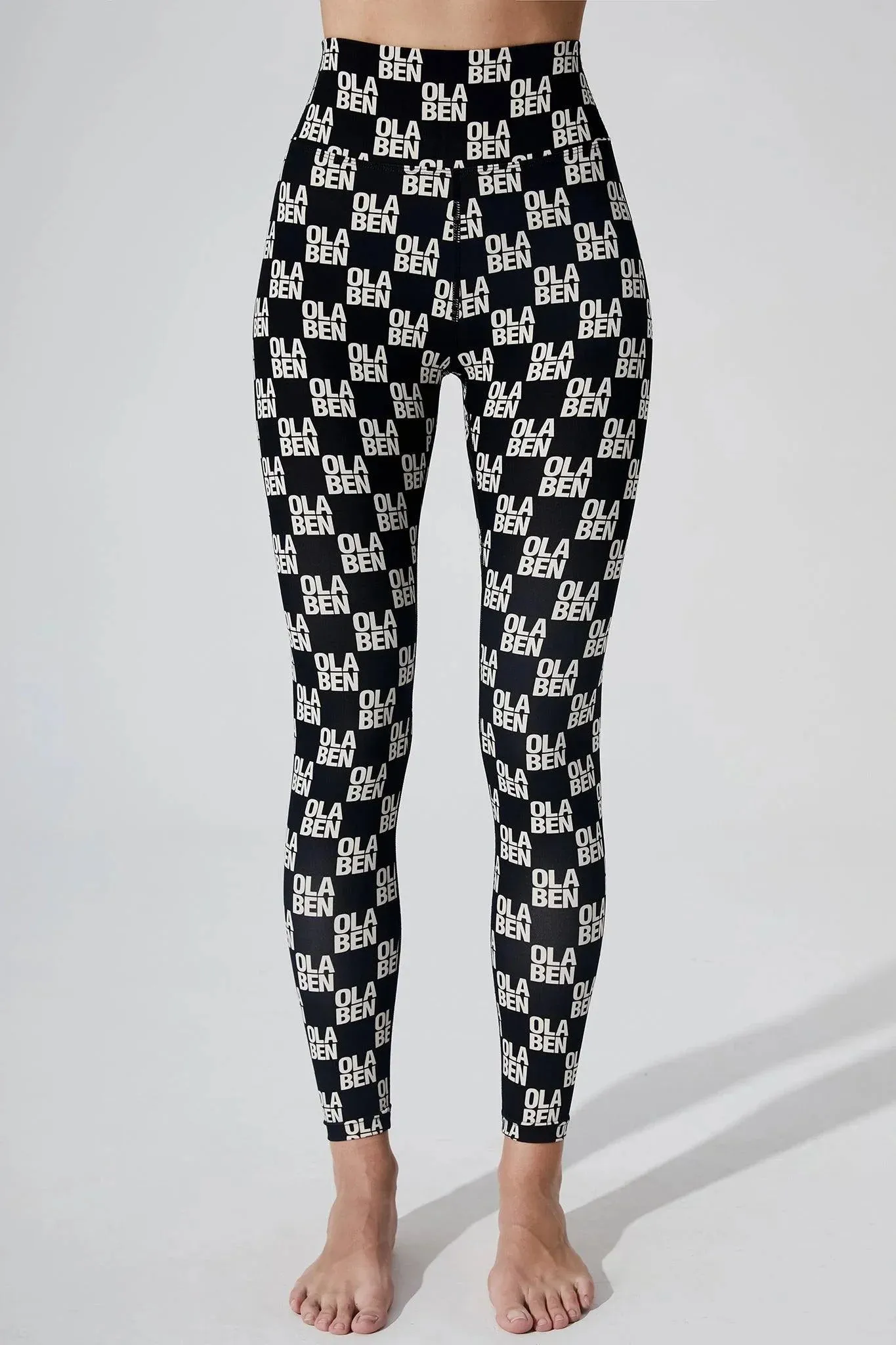 Hazel Monogram Legging - Monogram Black