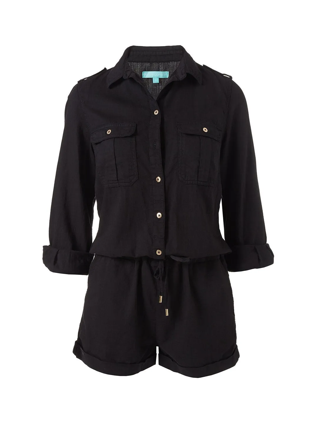 Honour Black Playsuit