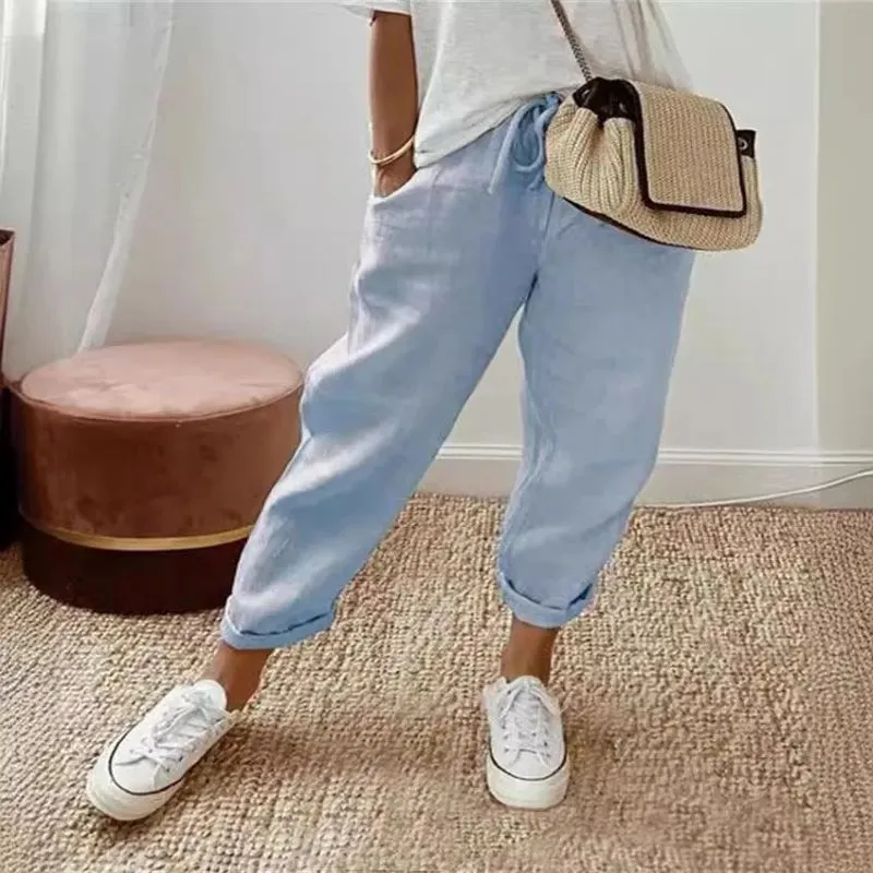 Ivyshape | Cotton & Linen Pants