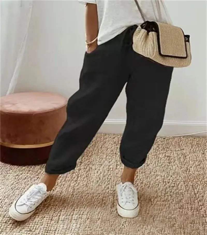 Ivyshape | Cotton & Linen Pants