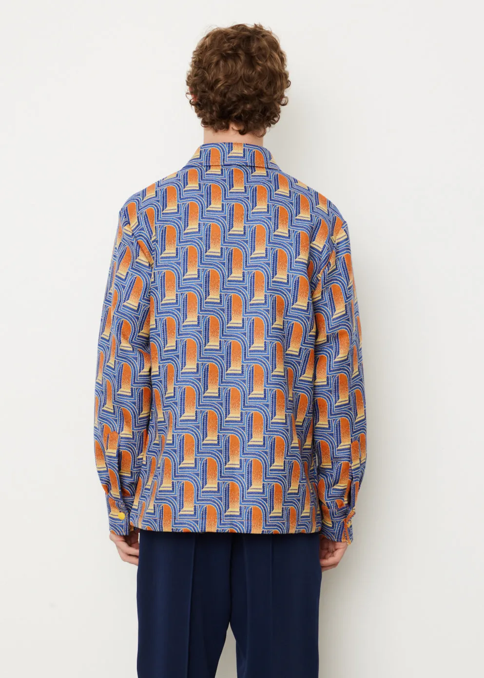 L'Arche De Nuit Jacquard Shirt Jacket