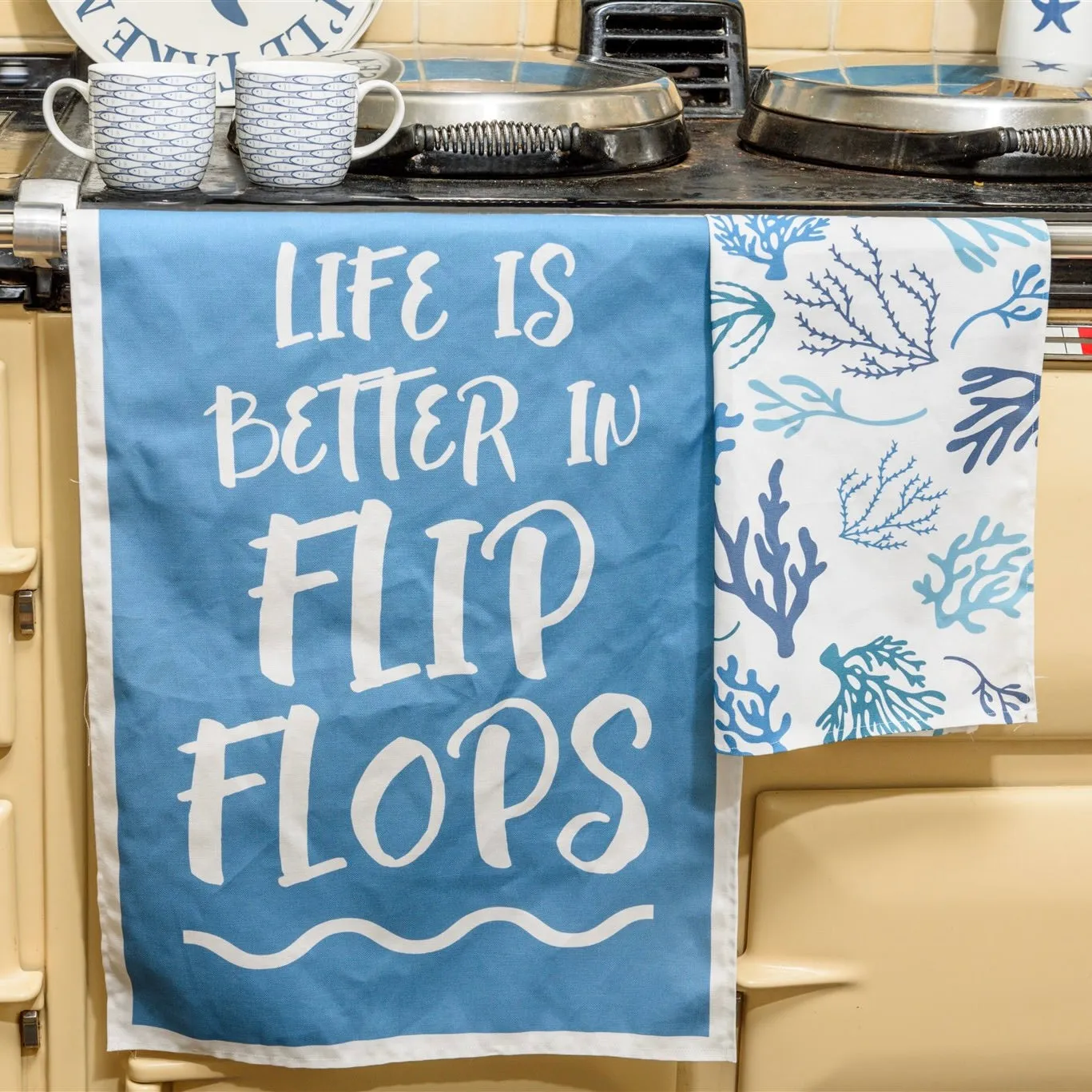 Life is Better in Flip Flops Tea Towel