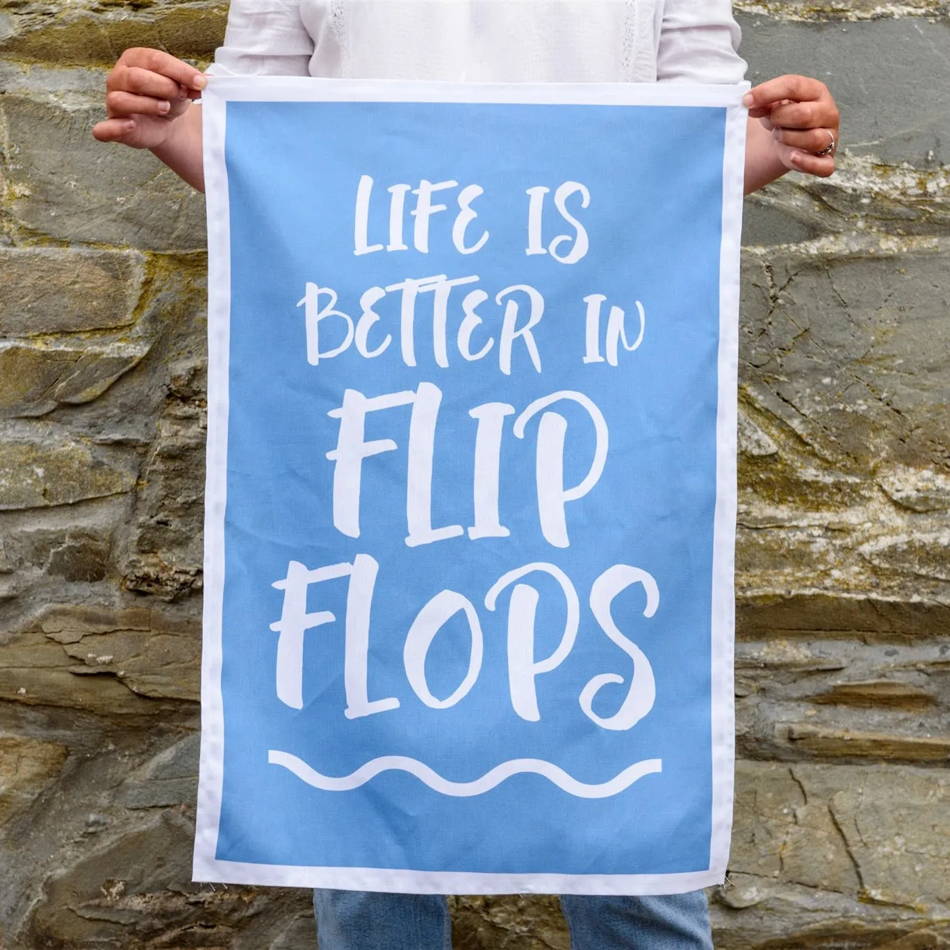 Life is Better in Flip Flops Tea Towel