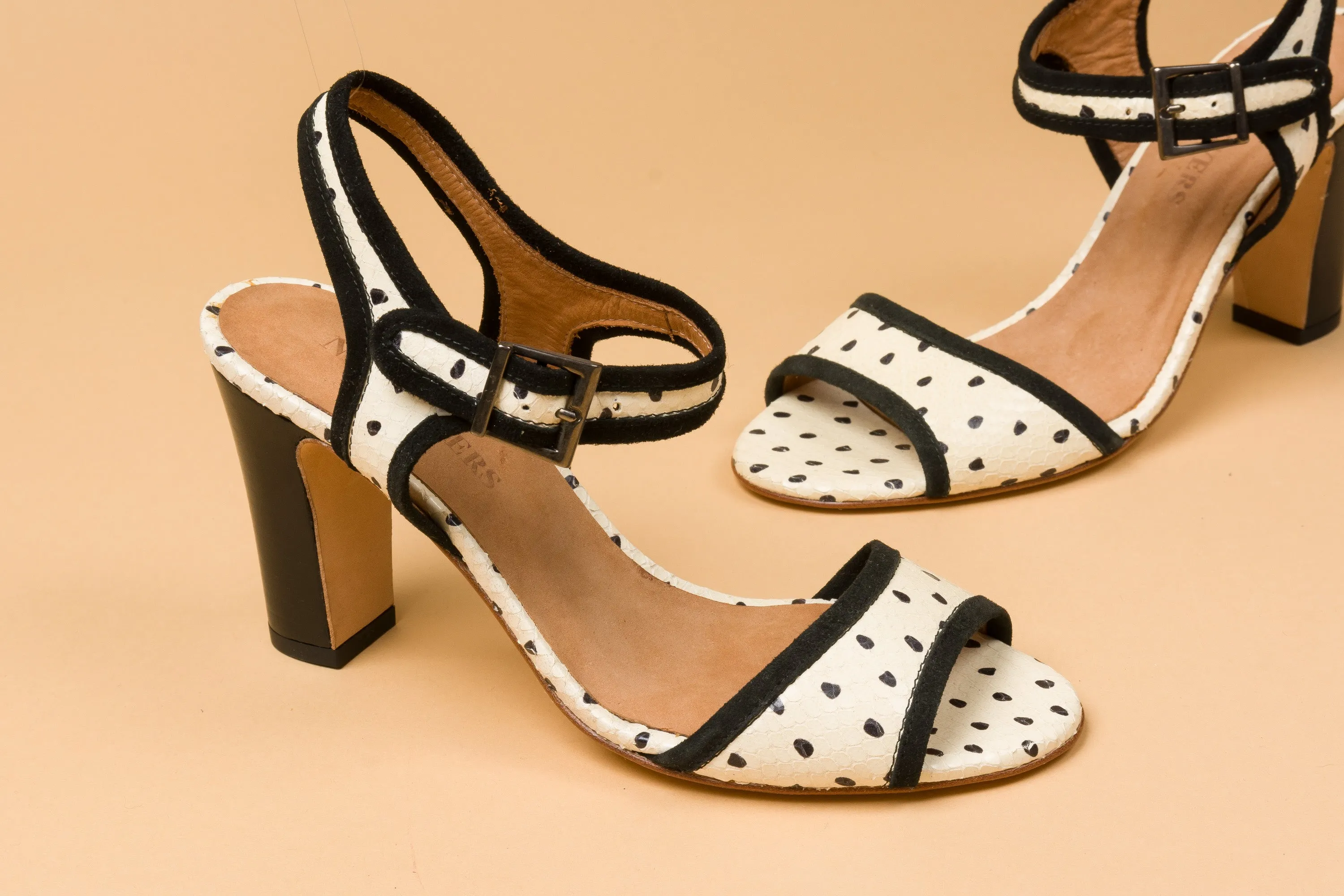 MARIA Polka Heel Sandals