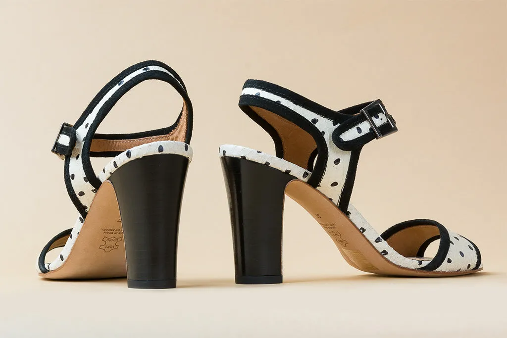 MARIA Polka Heel Sandals