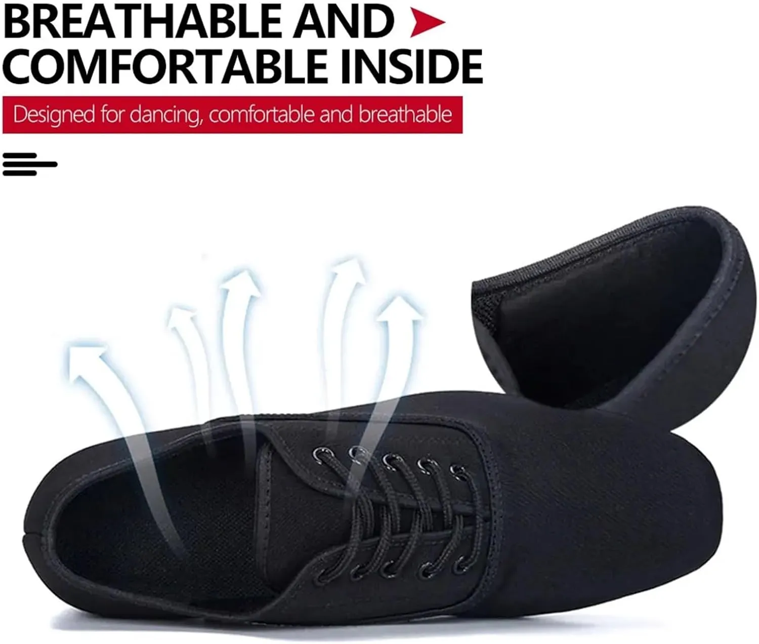 Men's Latin Dance Shoes Men Professional Black Oxford Upper Latin Salsa Shoe Modern Jazz Sneaker for Low Heel Tango Ballroom Dance Shoes