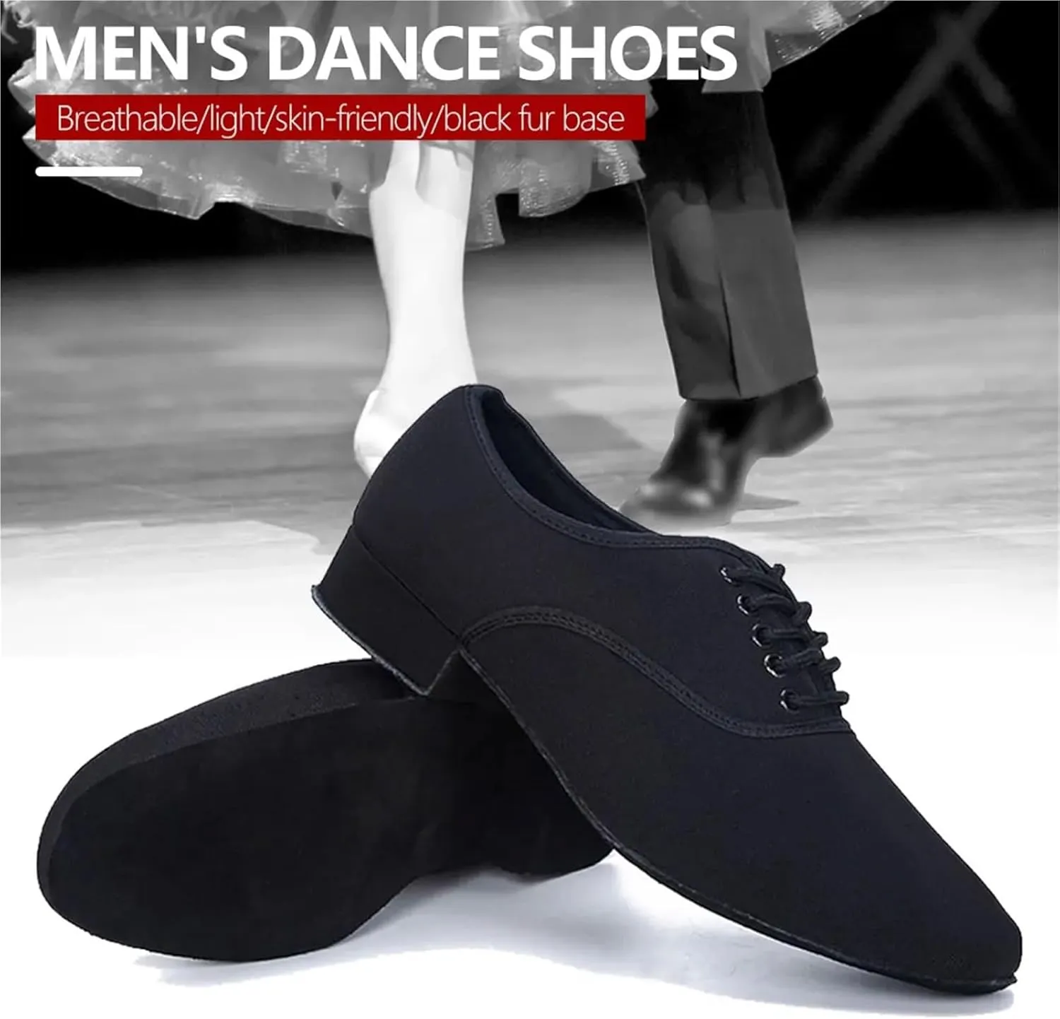Men's Latin Dance Shoes Men Professional Black Oxford Upper Latin Salsa Shoe Modern Jazz Sneaker for Low Heel Tango Ballroom Dance Shoes