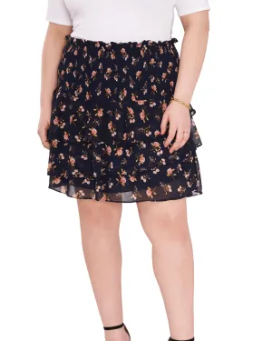 Nina Smocked Skirt | FLRL TWLGHT BLU-465