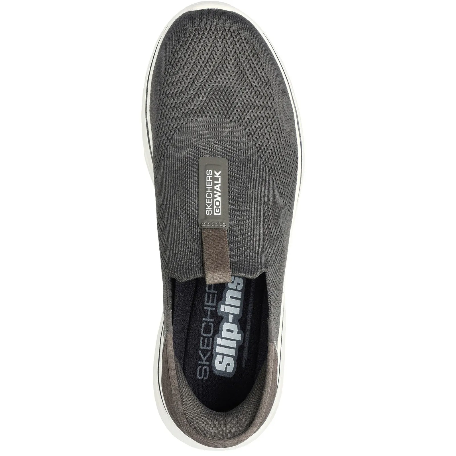 Skechers Mens Skechers Slip-ins: GO WALK 7 - Easy On 2 216641-BRN Brown Slip On Shoe