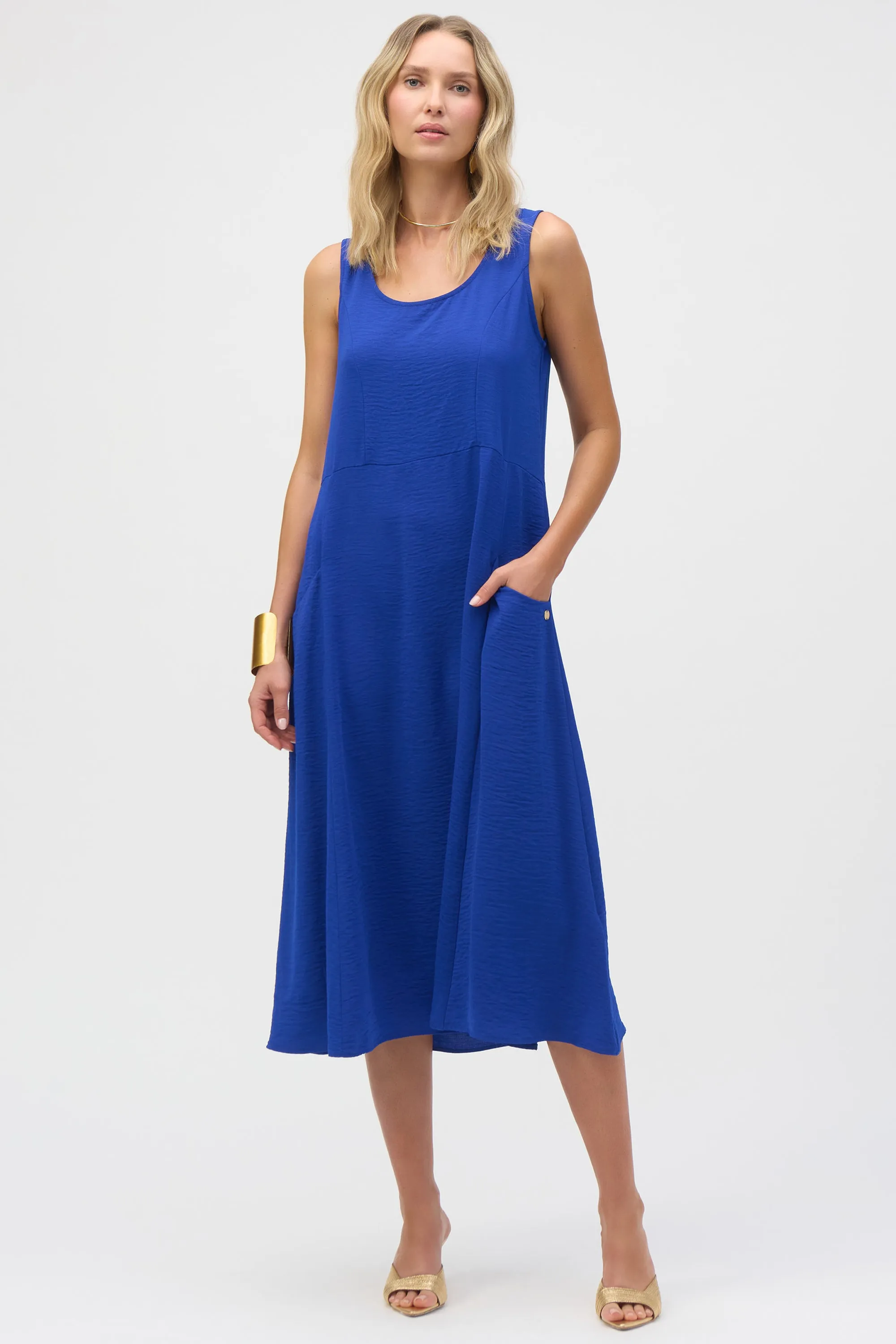 SOFT GAUZE SLEEVELESS DRESS