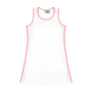 Steffi Tank Dress White Pink Dri-Fit