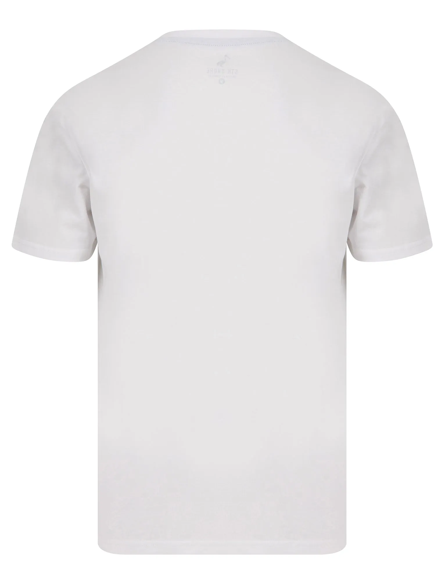 Straban Motif Cotton Jersey T-Shirt in Bright White - South Shore