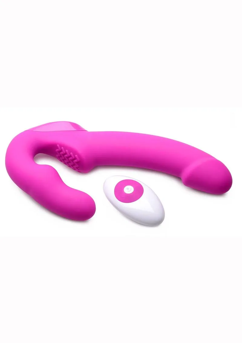 Strap U Urge Rechargeable Silicone Strapless Strap-On with Remote Control