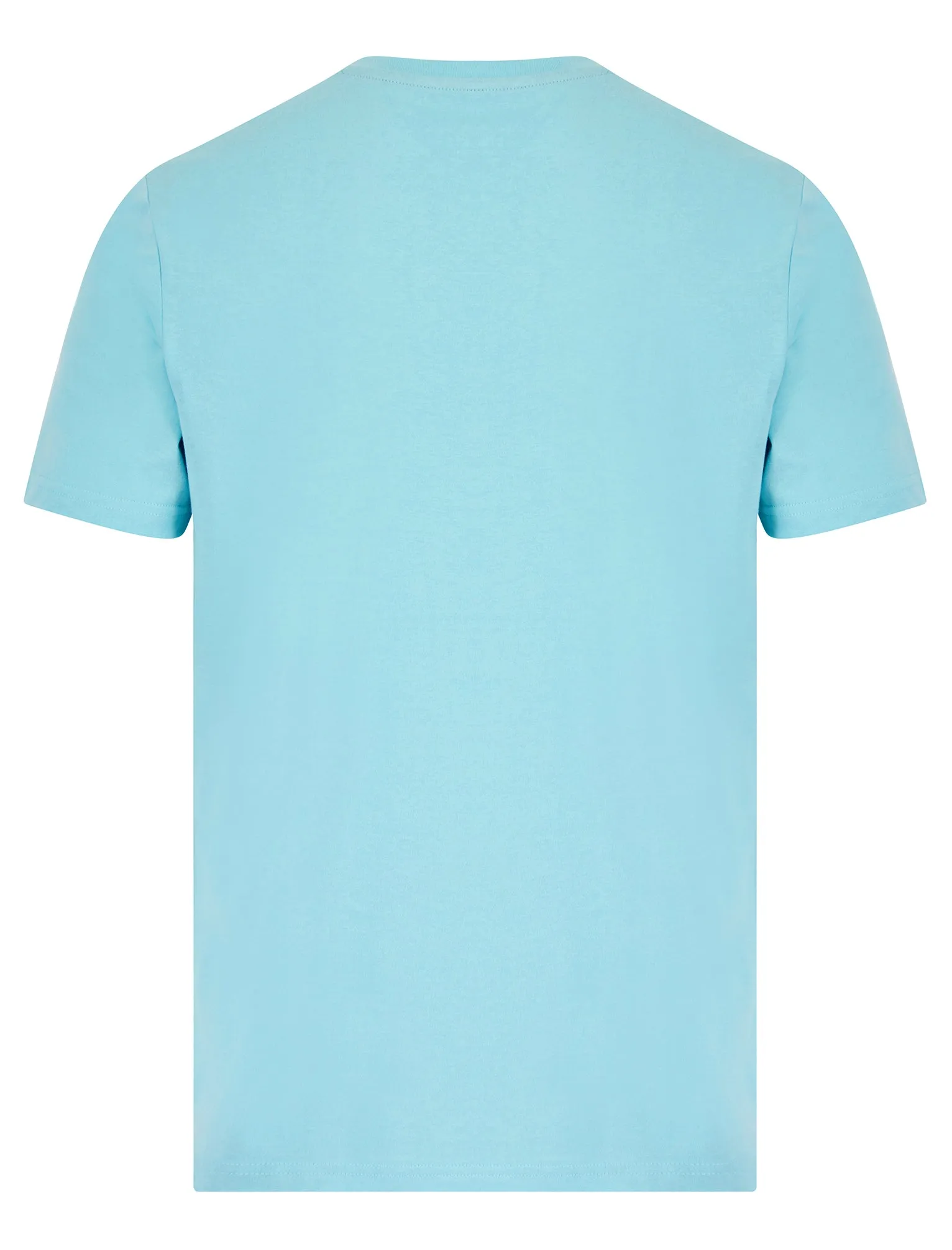 Sun Soaked Motif Cotton Jersey T-Shirt in Blue Topaz - South Shore