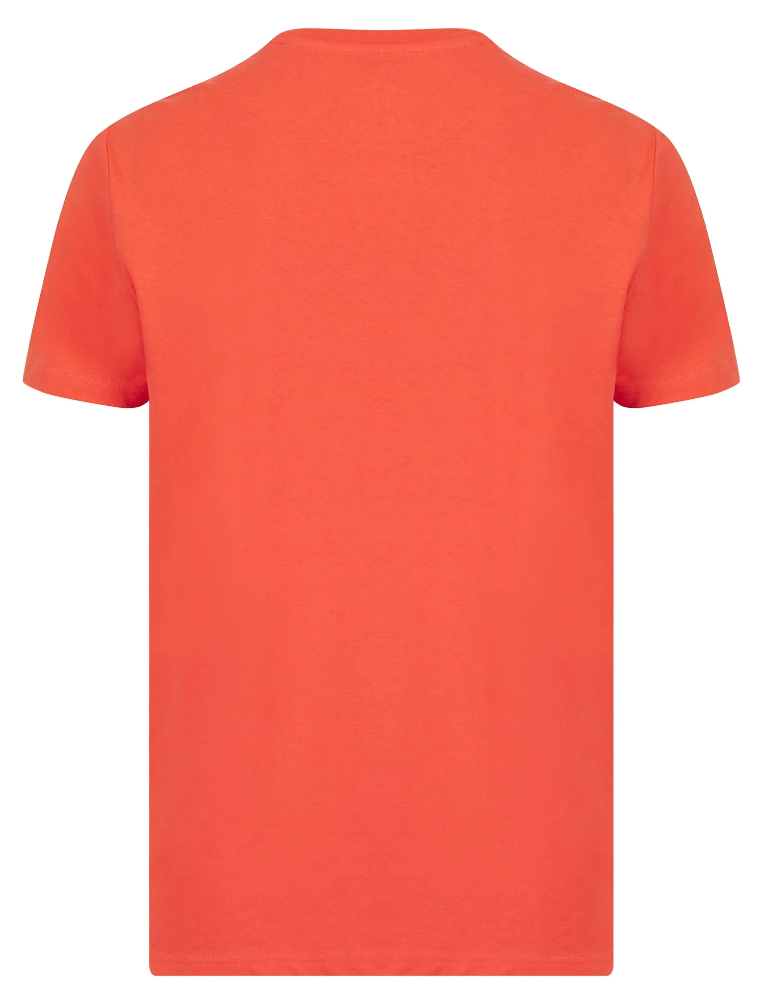 Sun Soaked Motif Cotton Jersey T-Shirt in Hot Coral - South Shore