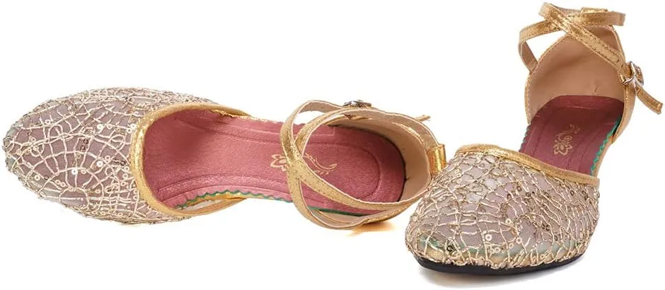 SWDZM Women's Closed Toe Ballroom Latin Dance Shoes Salsa Dancing Heels Comfortable Dress Shoes