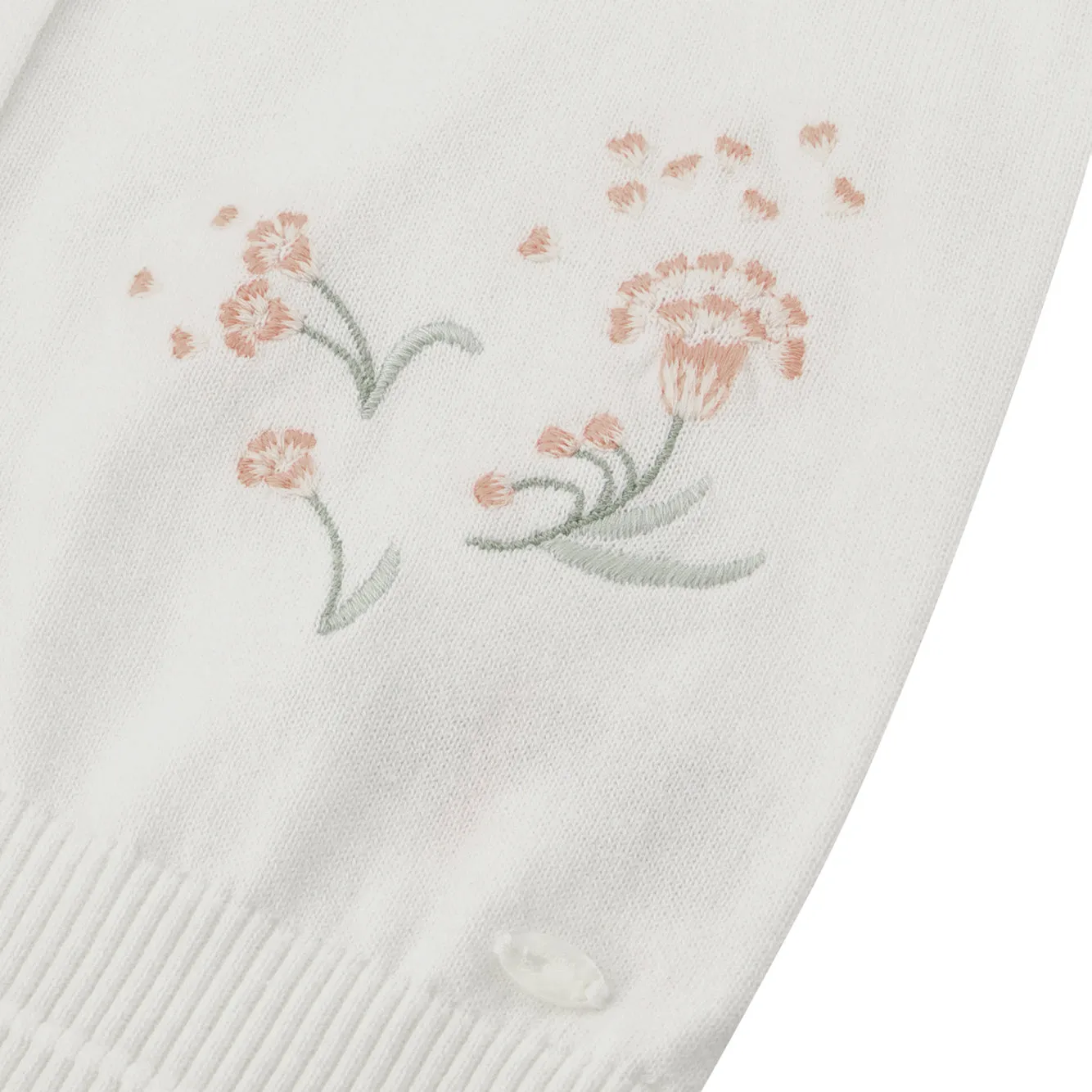TARTINE ET CHOCOLAT Spring Floral Embroidered Cardigan