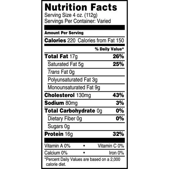 Tyson All Natural Chicken Wingettes, 1.2 - 1.8 lb Tray