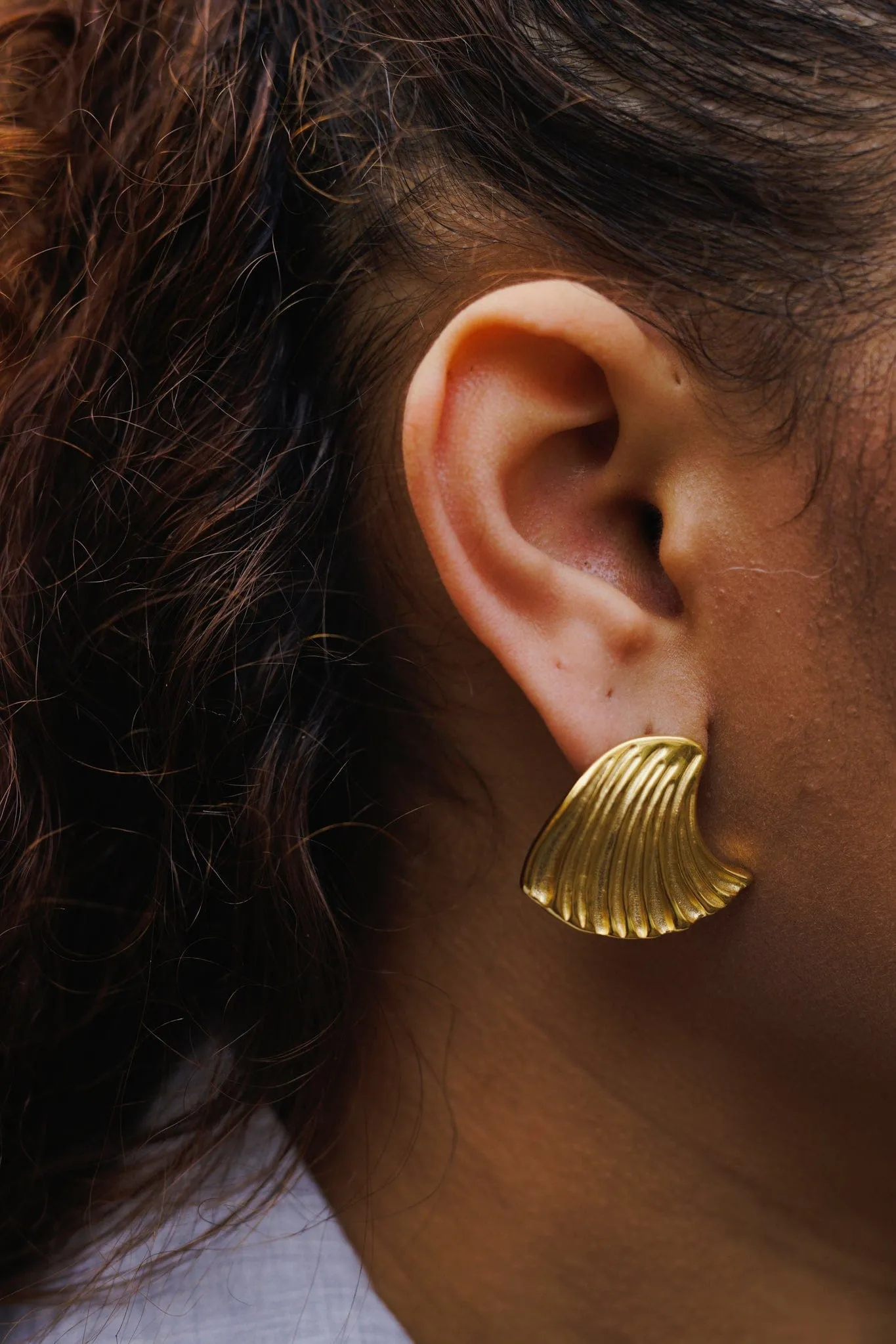 Wave Earrings - Goud